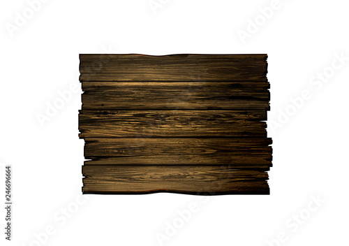 Wooden signboard, plaqu