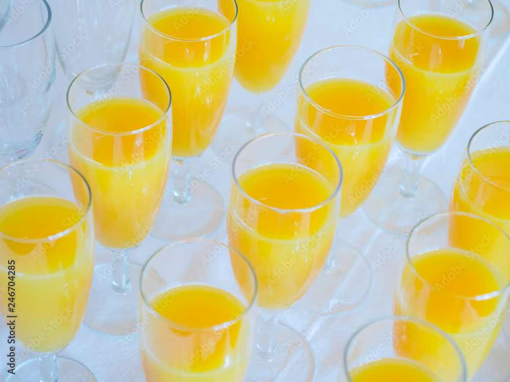 orange juice in glass orange juice in glass