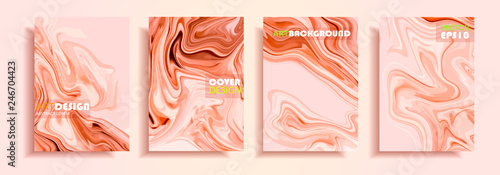 Modern design A4.Abstract marble texture of colored bright liquid paints.Splash trends paints.Used design presentations, print,flyer,business cards,invitations, calendars,sites, packaging,cover.
