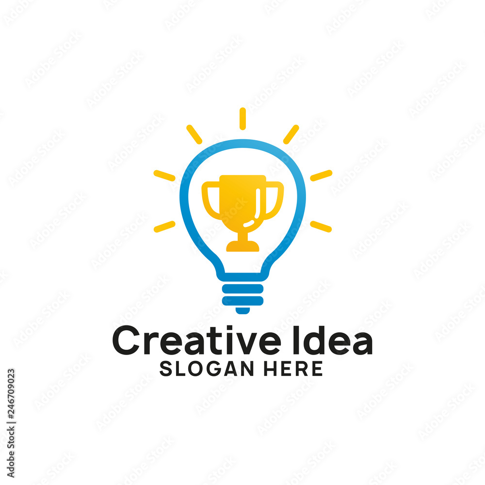 creative idea logo design template. bulb star icon symbol design creative idea logo design template. bulb star icon symbol design