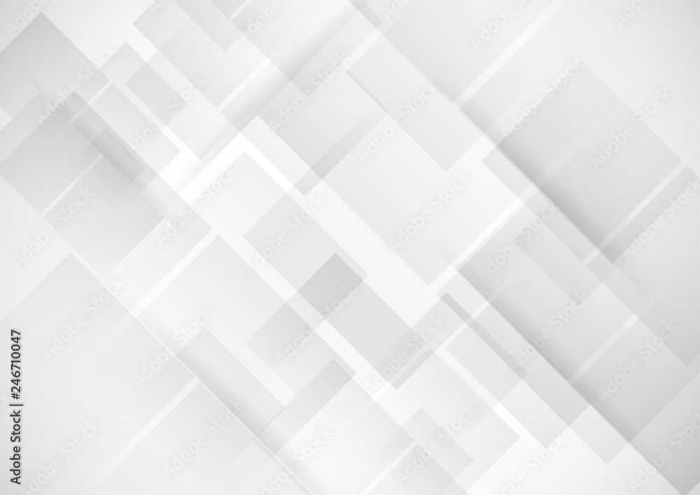 Abstract technology white and gray color modern background design, White geometric texture. Vector Illustration
