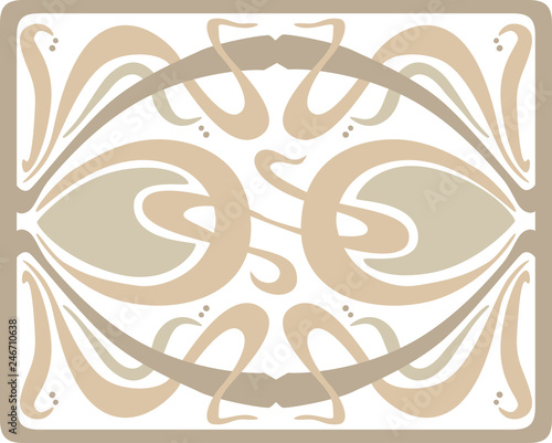Art deco tracery design