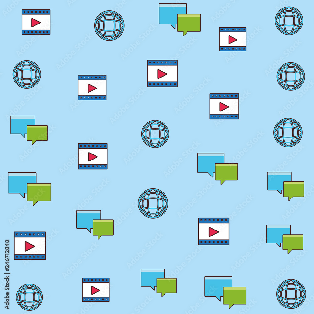 technology web background cartoon technology web background cartoon