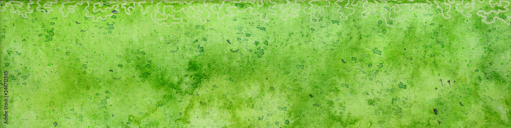 Abstract hand painted on canvas watercolor green pattern gradient background Abstract hand painted on canvas watercolor green pattern gradient background