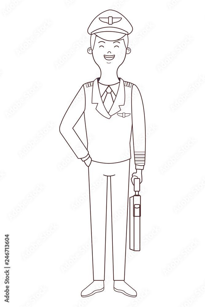 airplane pilot cartoon