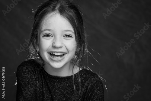 9 years old girl portrait