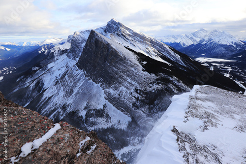 Mount Ha Ling from East End of Rundle trail, Canmore, Alberta, Canada