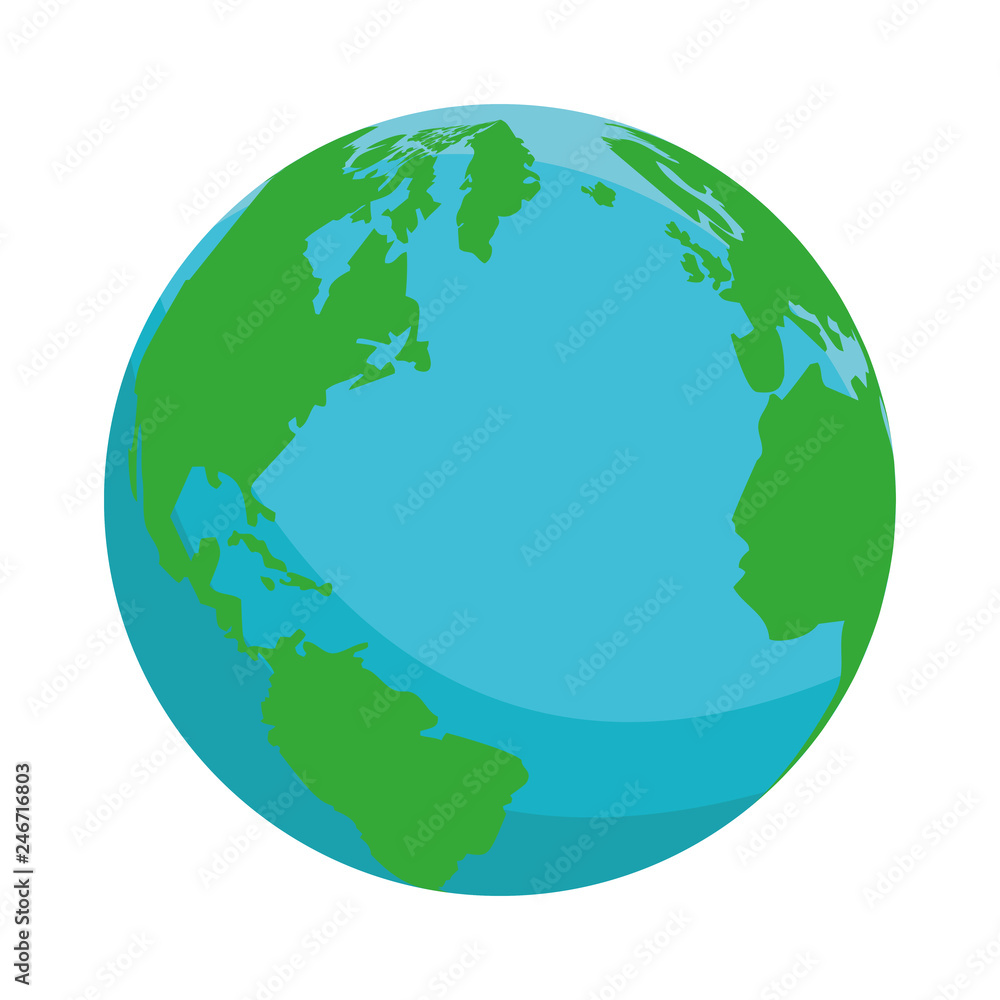 globe isolated icon