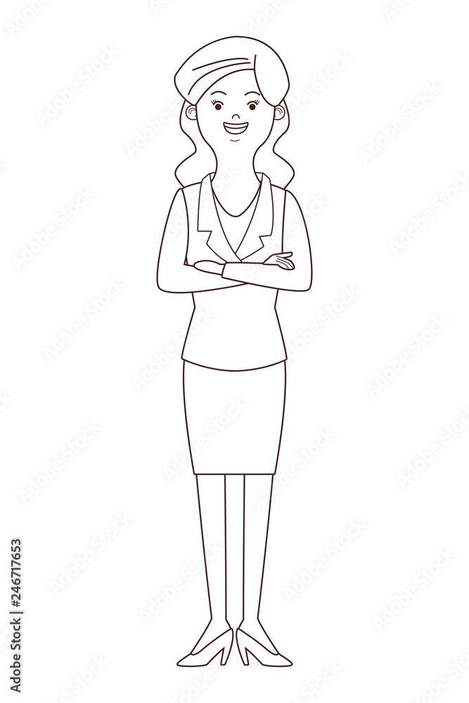 businesswoman isolated avatar