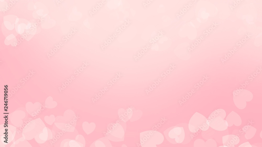 Pink color background on valentine day