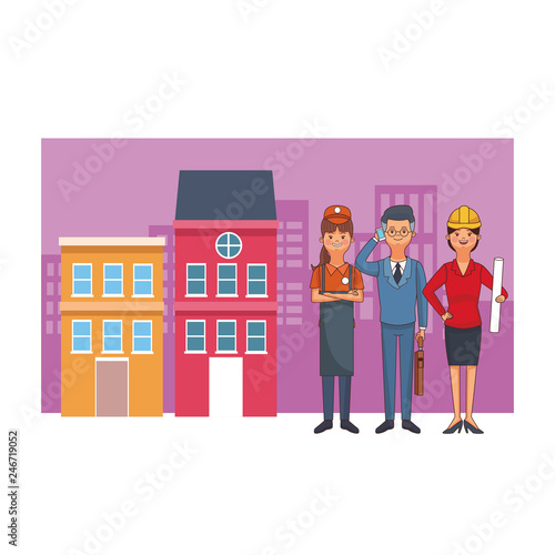 seller businessman architect