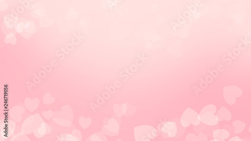 Pink color background on valentine day