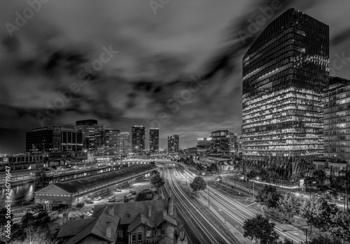 Night view of Wurundjeri Way, Melbourne