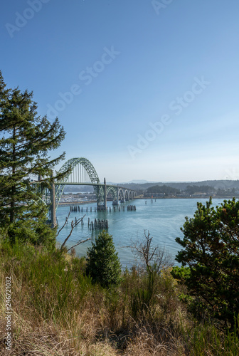 Yaquina Bay bridge in Newport Oregon