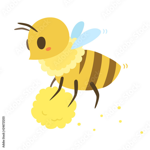 みつばちのキャラクター ミツバチが花粉を運んでいるイラスト Stock Vector Adobe Stock みつばちのキャラクター ミツバチが花粉を運んでいるイラスト Stock Vector Adobe Stock
