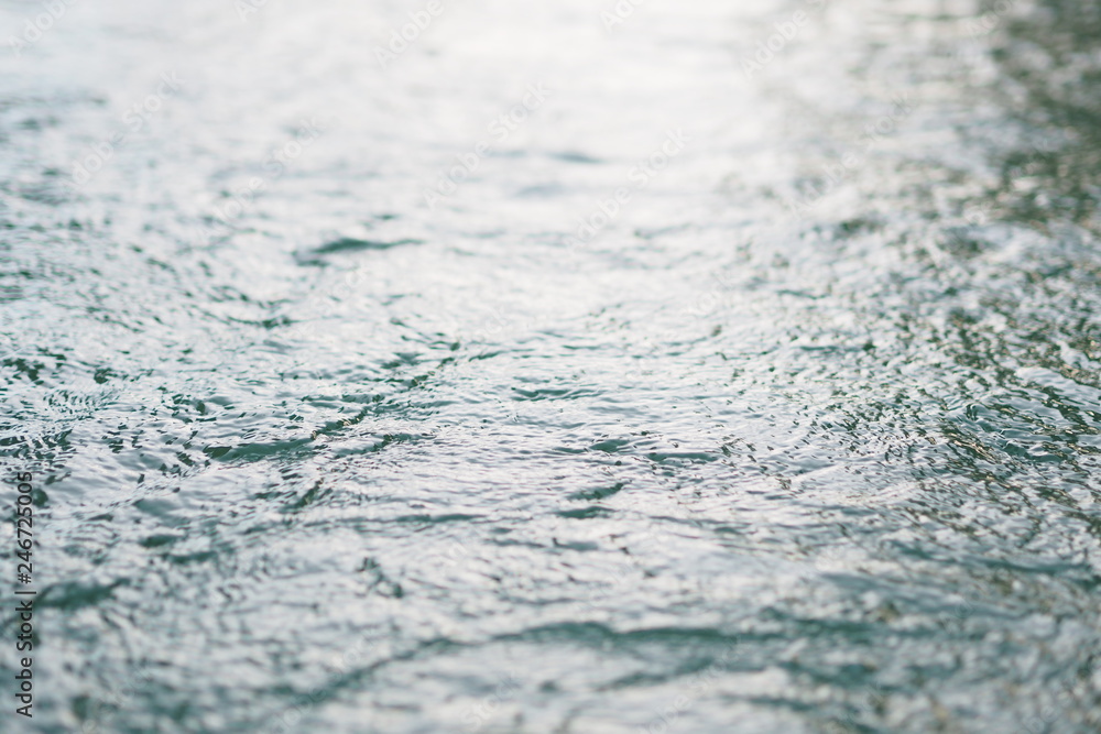 Obraz premium Surface Water with Bubbles