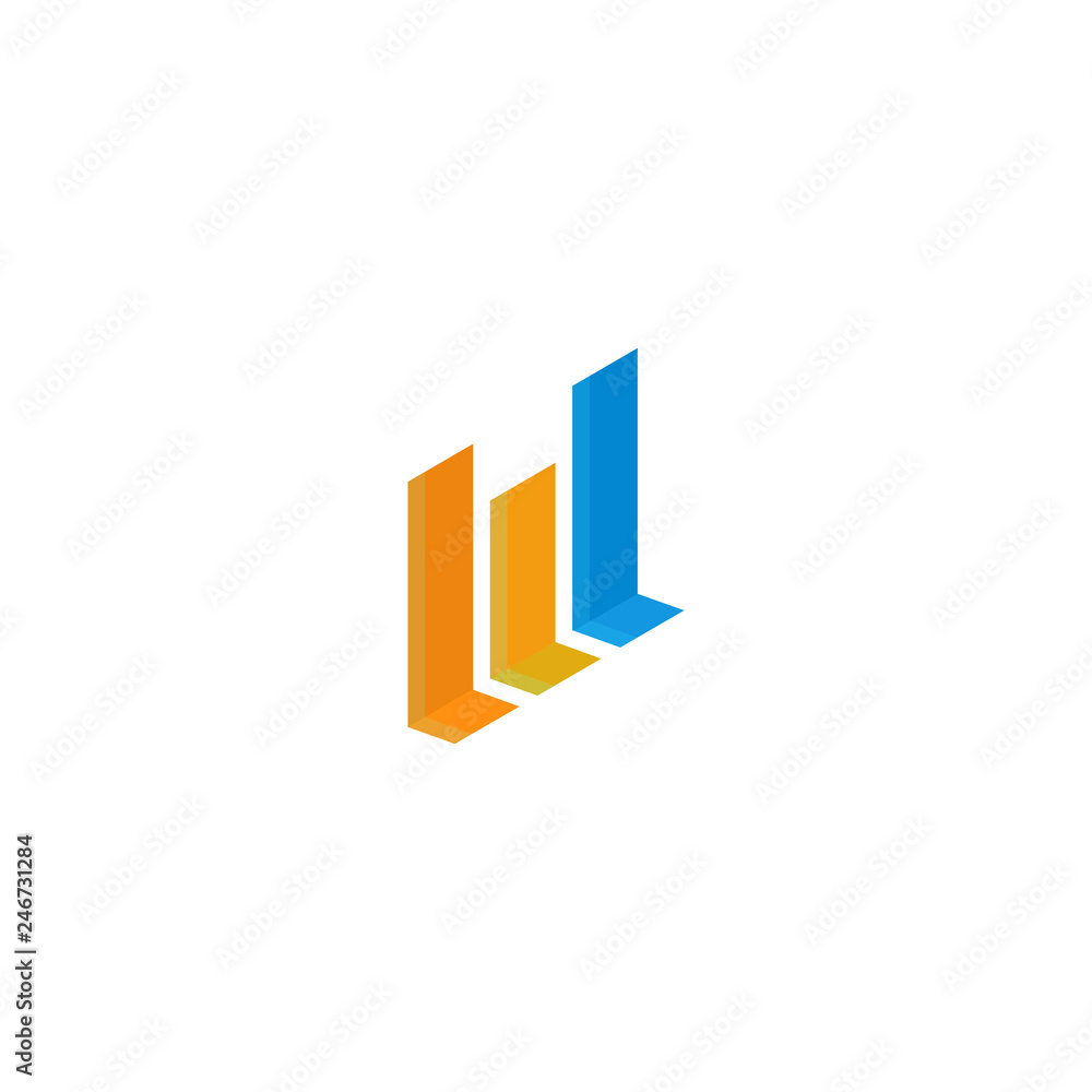 Letter M logo template, icon vector abstract Letter M logo template, icon vector abstract