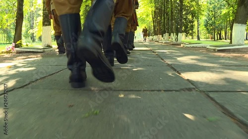 Clubs of fans of reconstruction of historical events play out one of the battles of the world war.