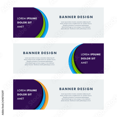 Banner Design Background Abstract Vector Template