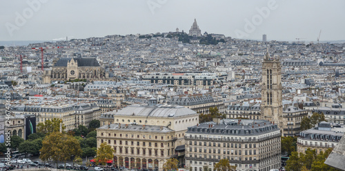 Aerial view of Paris, France