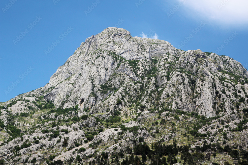 Fototapeta premium Mountains in Kotor, Montenegro 