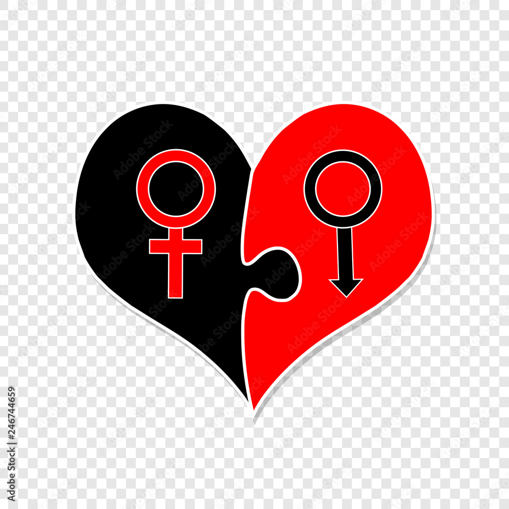 Man and Woman Mars and Venus Sign. Sex Symbols. Man and Woman Mars and Venus Sign. Sex Symbols.