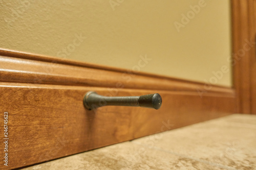 Wallpaper Mural Isolated door stop spring mounted on trim Torontodigital.ca