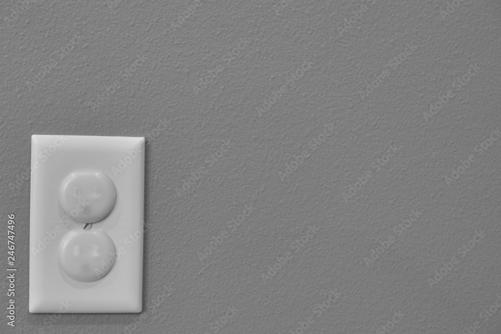 Child proofed covered electrical outlet Child proofed covered electrical outlet