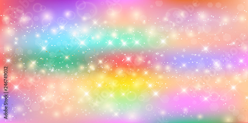 Cute Universe Background in Fairy Princess Colors.