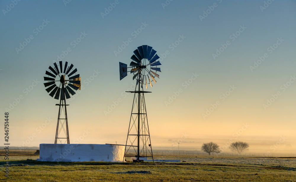 KAROO WINDMILL and water storage tank, Namaqualand KAROO WINDMILL and water storage tank, Namaqualand
