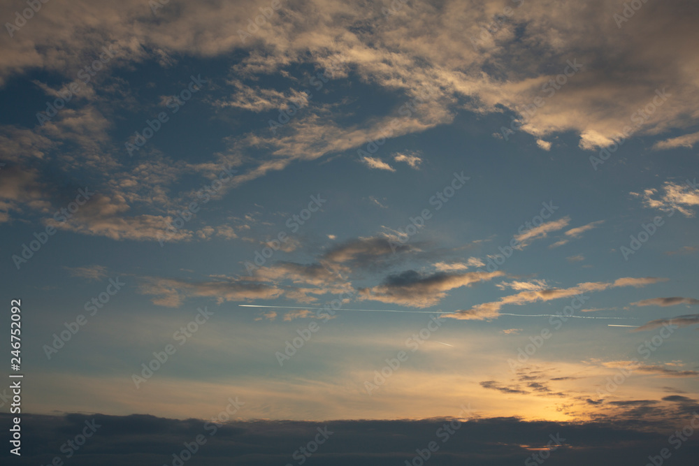 sky sunset cloud clouds