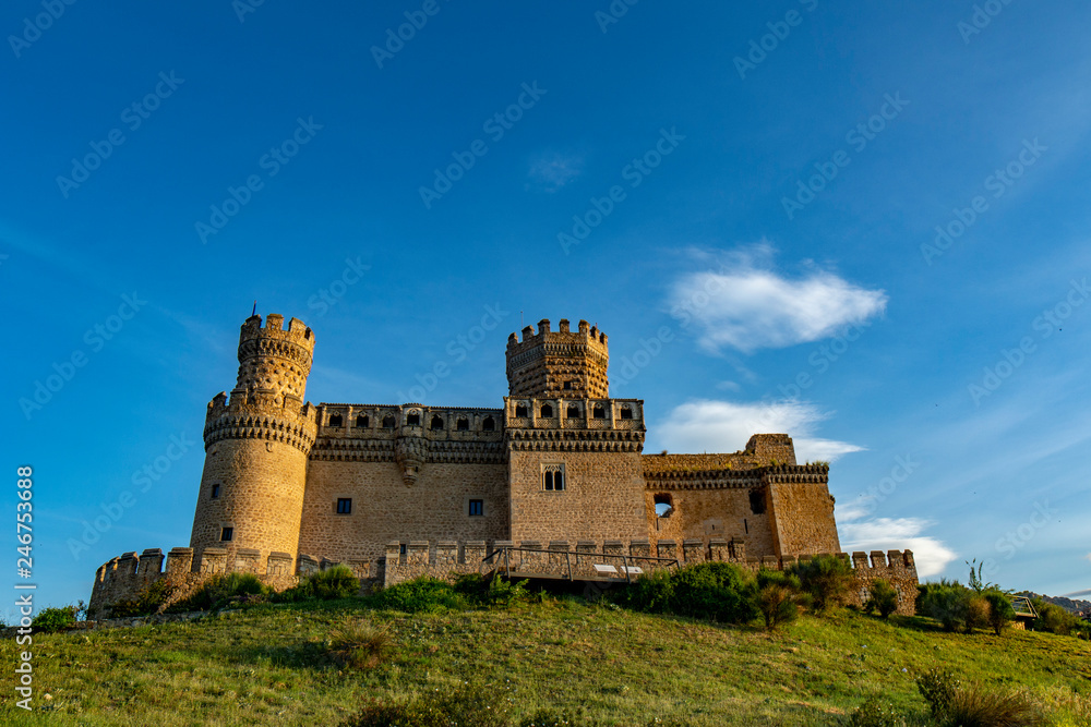 Castle of the Mendoza in Manzanares el Real in Madrid, Spain Castle of the Mendoza in Manzanares el Real in Madrid, Spain