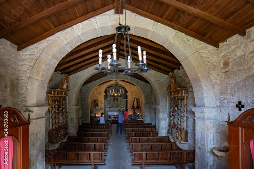 chapel of  Santa Tegla mont  in Galicia  Spain