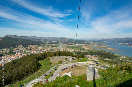 celtic citania in Santa Tegla mont, in Galicia photo