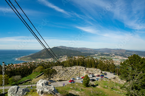 celtic citania in Santa Tegla mont, in Galicia photo