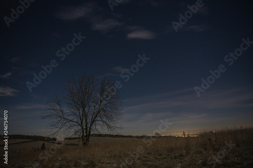 Landschaft bei Nacht