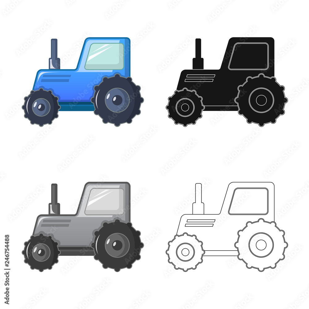 Fototapeta premium Vector design of farm and agriculture icon. Set of farm and plant vector icon for stock.