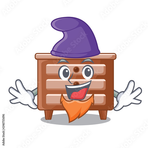 Elf bidside table in shape cartoon wood