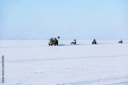 Lake Baikal in winter photo