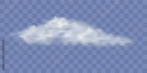 vector of cloud transparent isolate