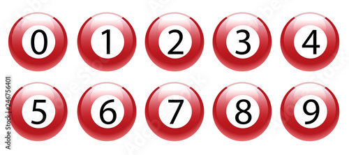 vector of red shiny lottery number thai government lottery concept