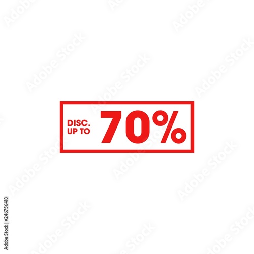 Modern Payday Sale Up To 70 % Logo, Badge, Illustration, Vector