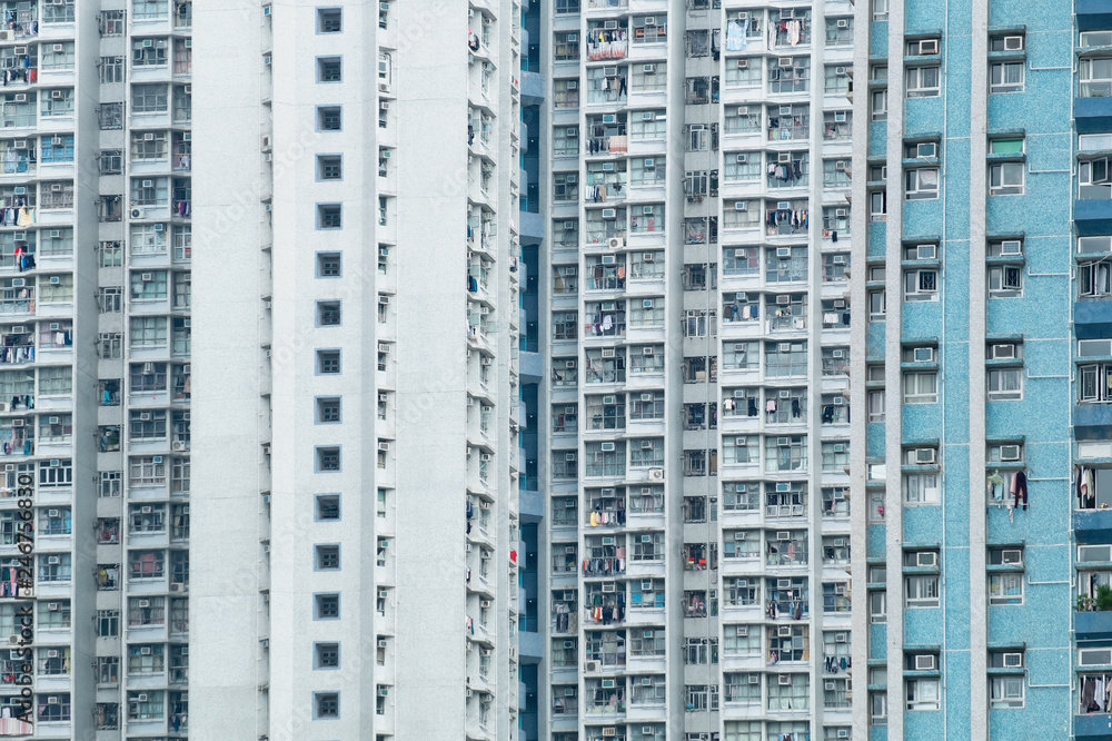 Residential buildings in Hong Kong