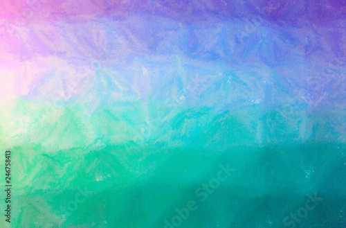 Abstract illustration of blue and green Wax Crayon background