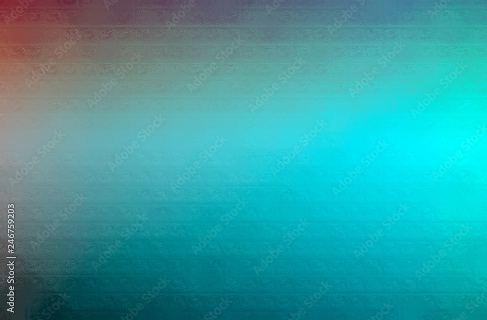 Abstract illustration of blue and green Glass Blocks background