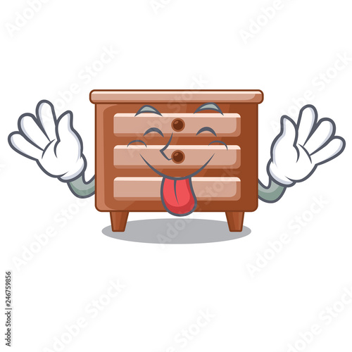 Tongue out shape of bedside table shape funny