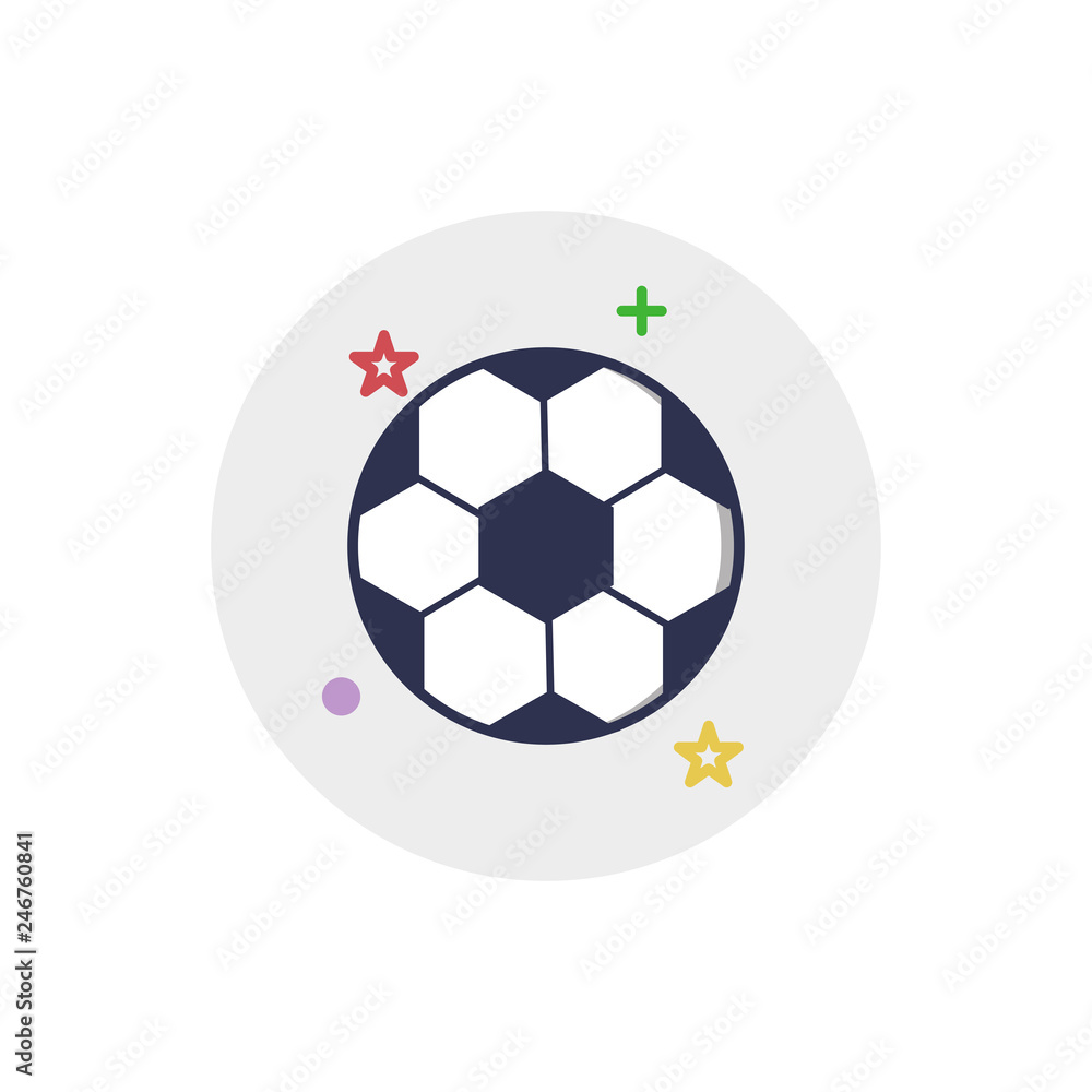 Foot Ball icon | Children Toys - with Outline Filled Style Foot Ball icon | Children Toys - with Outline Filled Style