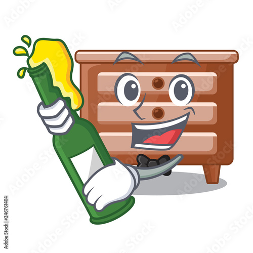 With beer shape of bedside table shape funny