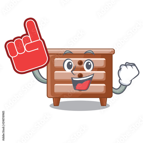 Foam finger shape of bedside table shape funny