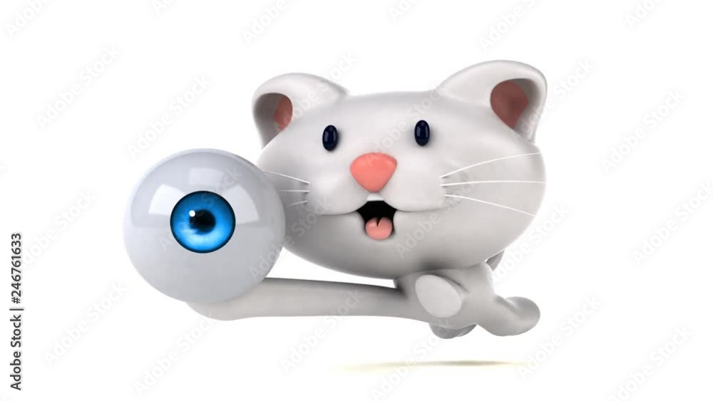 Fun cat running - 3D Animation Fun cat running - 3D Animation